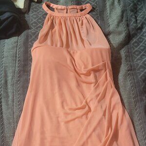 Davids bridal coral dress size 6